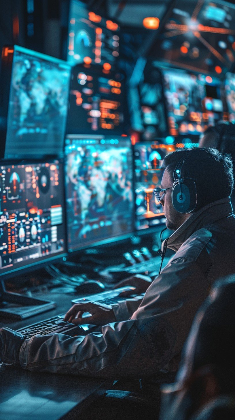 StockCake-Control Room Vigilance_1749107268 SEO and Digital Marketing