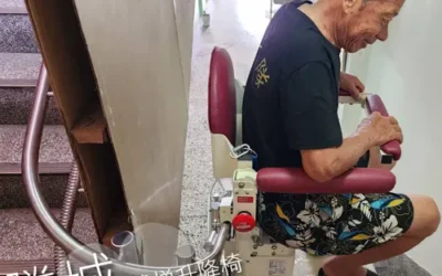 裝騰城樓梯升降椅打造樓梯無障礙環境-台中護安宮爬梯升降機