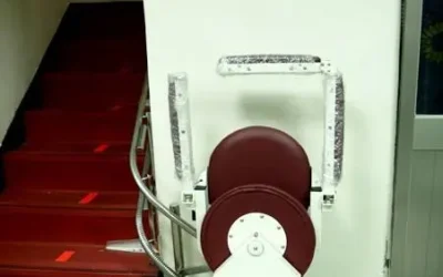 90-degree start stair lift