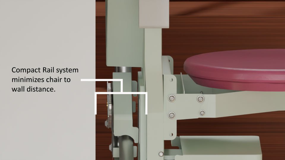 CF‑200 即使面對傳統公寓的狹窄樓梯空間，依然能靈活運行。