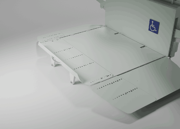 可調式地板面板與坡道翻板